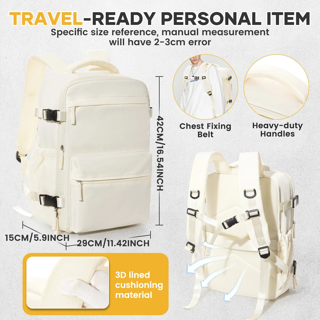 Ryanair Backpack Travel Cabin Airplane Backpack, Air Vacuum Compression Backpack, Women Men Backpack Business Laptop Bag Handbag